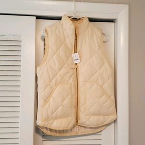 J Crew Cream Vest